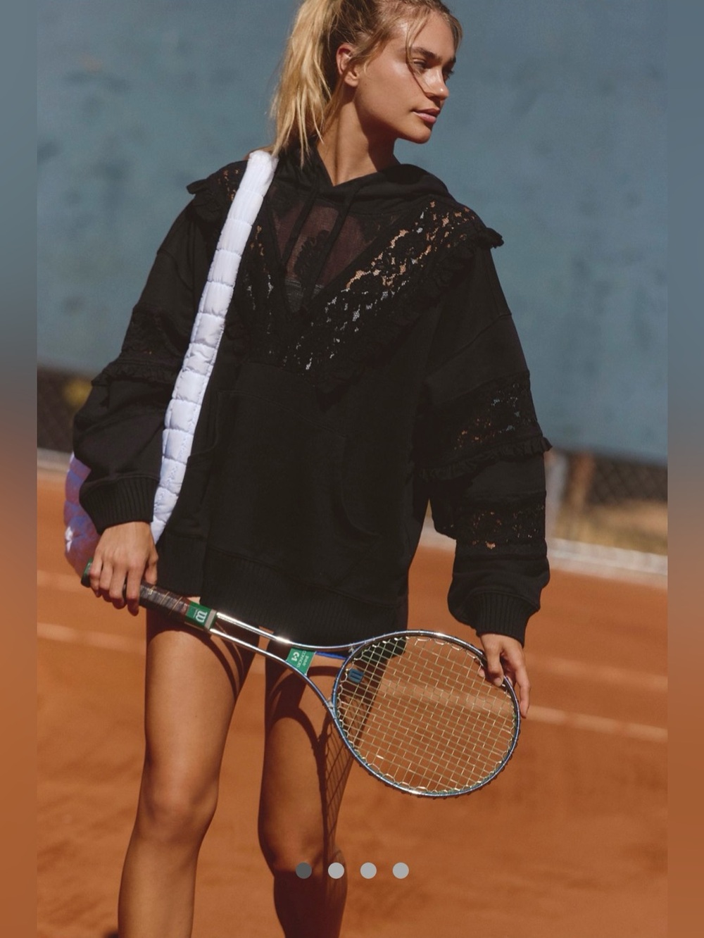 NWT FREE PEOPLE MOVEMENT Studio Tunic | Black MSRP $198 Size XS Oversized
